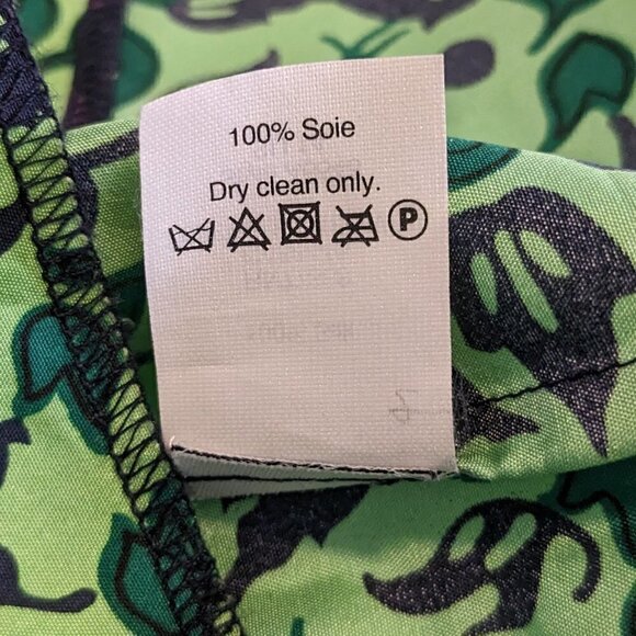 J. Crew Top Women's Size 2 Colorful 100% Silk Geometric Patterned Short Sleeve - Picture 14 of 16